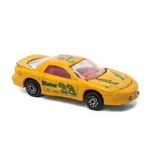 Vintage Majorette #212 Pontiac Firebird Car Yellow Die Cast 1:63 Toy Racing